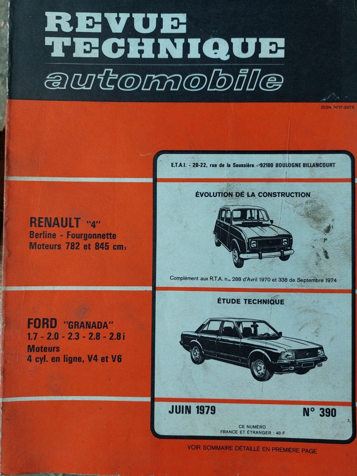 Revue technique Ford Granada, Enlèvement ou Envoi