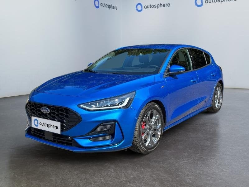 Ford Focus ST-Line | 1.0 EcoBoost 125cv | Carplay | Caméra, Focus, Euro 6, Blauw, Bedrijf