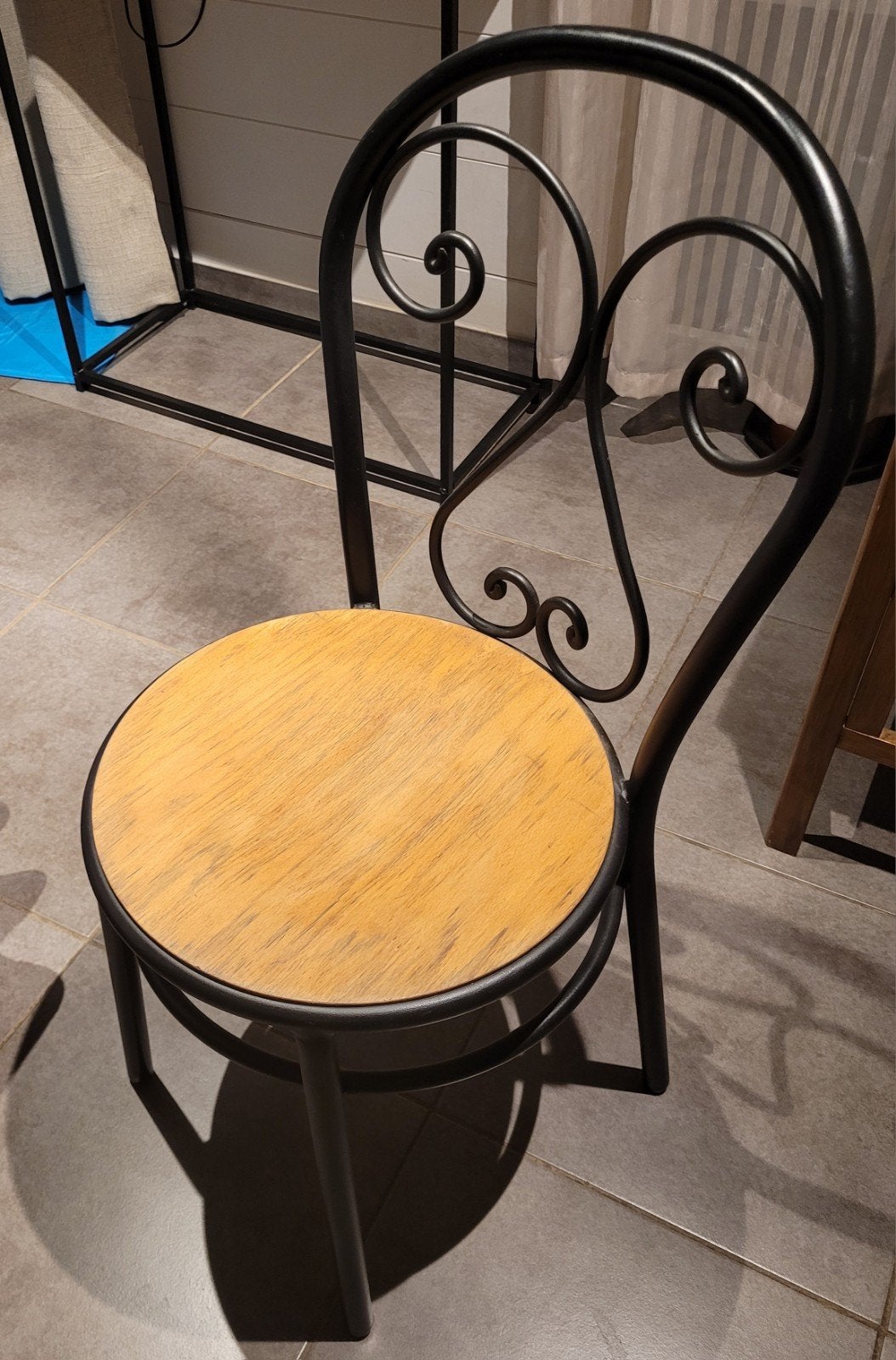 chaise metal lourd style Bistrot lot de 6, Antiquités & Art, Enlèvement