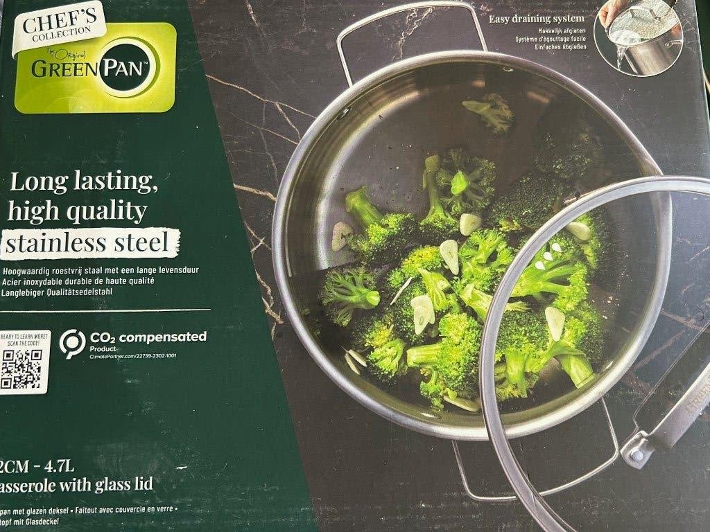 casserole verte 22 cm 4,7l neuve, Enlèvement ou Envoi, Neuf, GreenPan