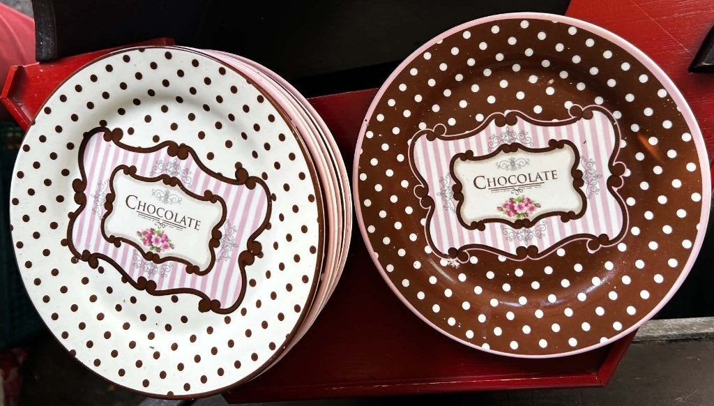 Assiettes à dessert 8 pièces, Assiettes(s), Utilisé, Campagne/Folklorique, Porcelaine