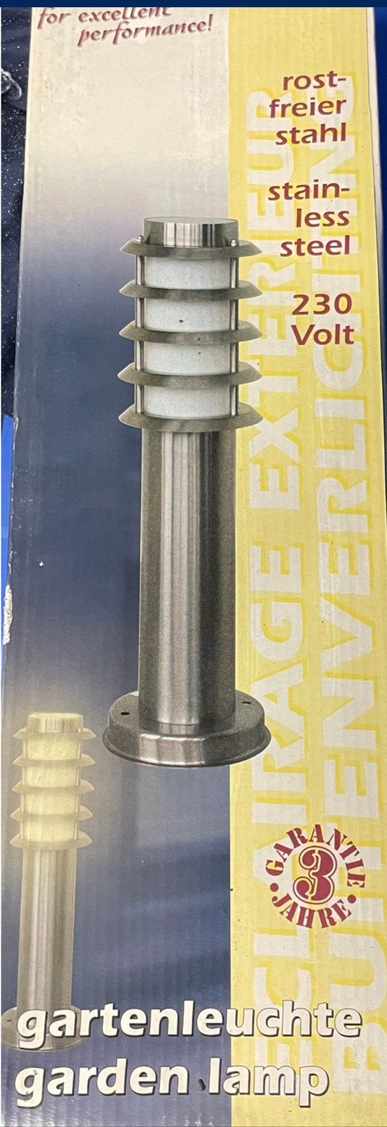 Lampes de jardin en acier inoxydable pour allée de jardin, Inox, Enlèvement ou Envoi, Lampe au sol, Alimentation secteur