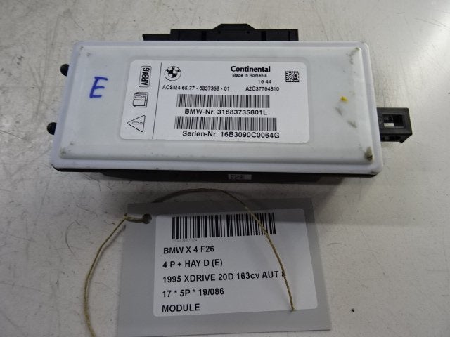 COMPUTER BMW X4 (F26) (01-2014/03-2018) (31683735801L), Gebruikt, BMW