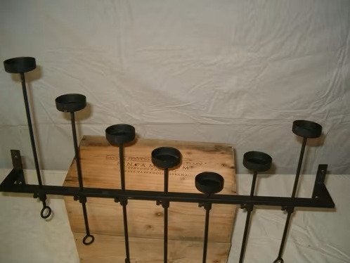 Porte bougie fer forgé, Enlèvement ou Envoi, Utilisé, Bougie, Métal