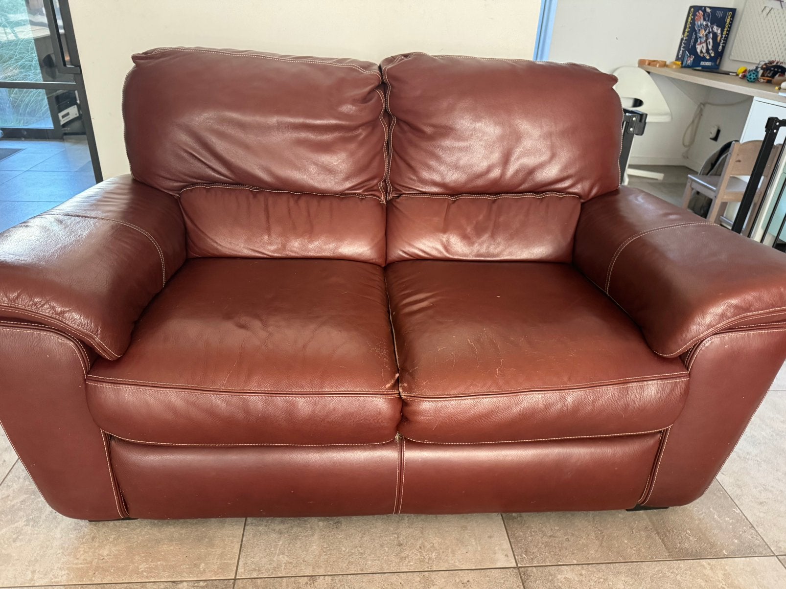 2-zit chateau dax gratis, 100 à 125 cm, 200 à 250 cm, Banc droit, Enlèvement