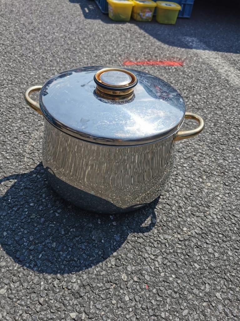 Belle casserole Demeyere inox et or, Enlèvement, Inox