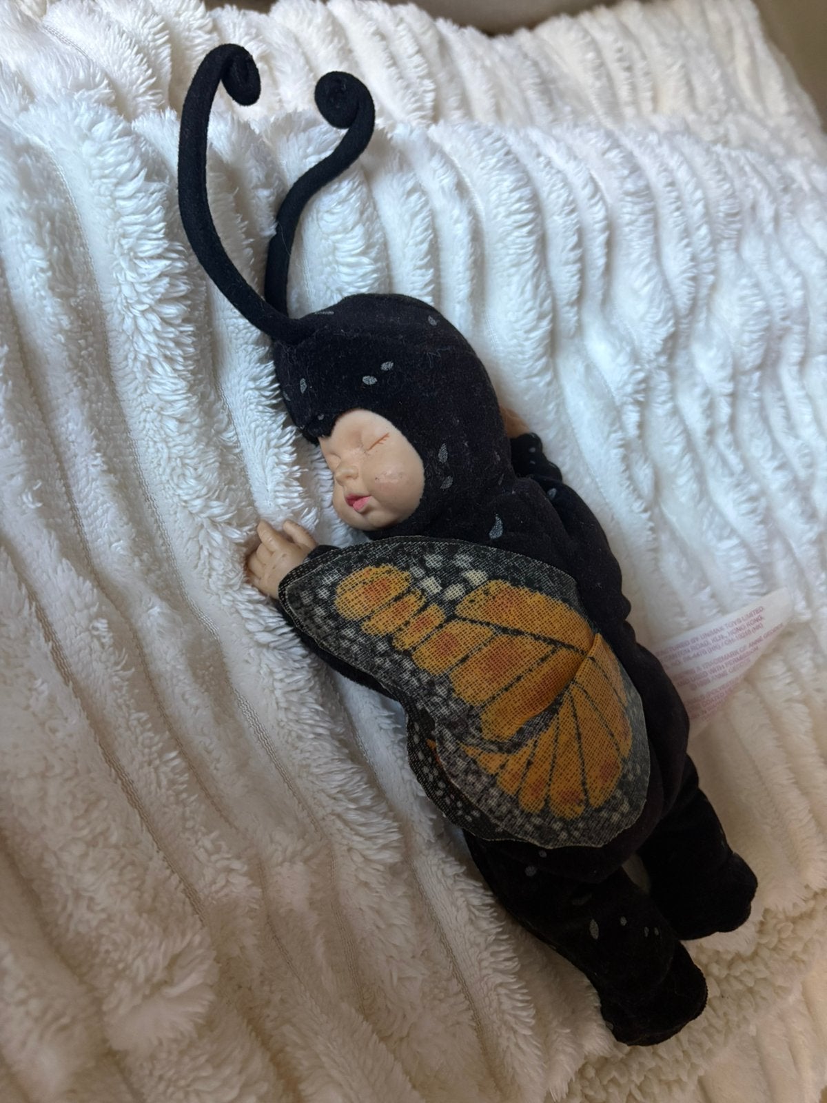 Vintage vlinderpoppenknuffel van Anne Geddes, Verzamelen, Ophalen of Verzenden, Zo goed als nieuw, Pop