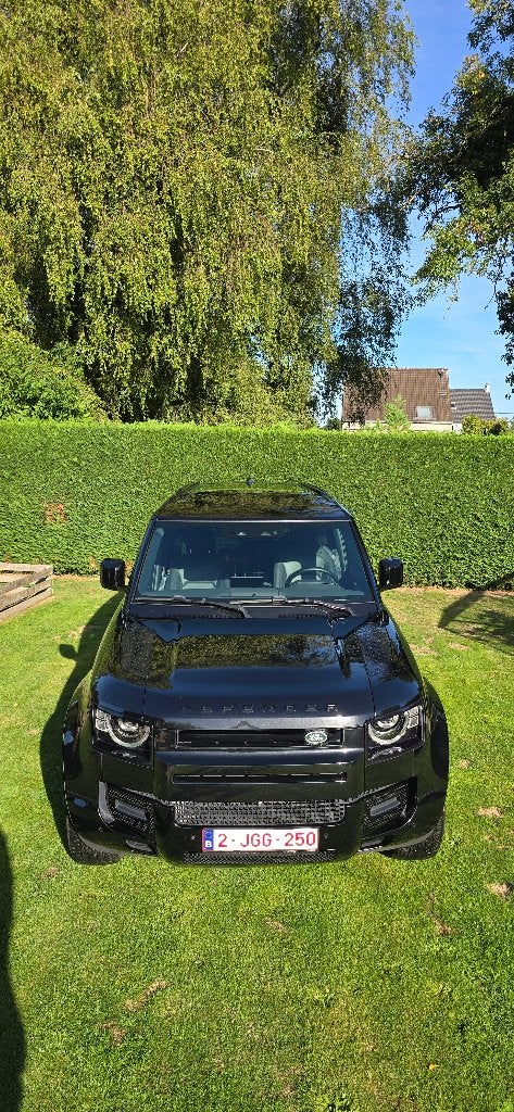 Landrover Defender 90 X Dynamic Full Black Edition, Auto's, Automaat, Dealer onderhouden, Zwart, Leder