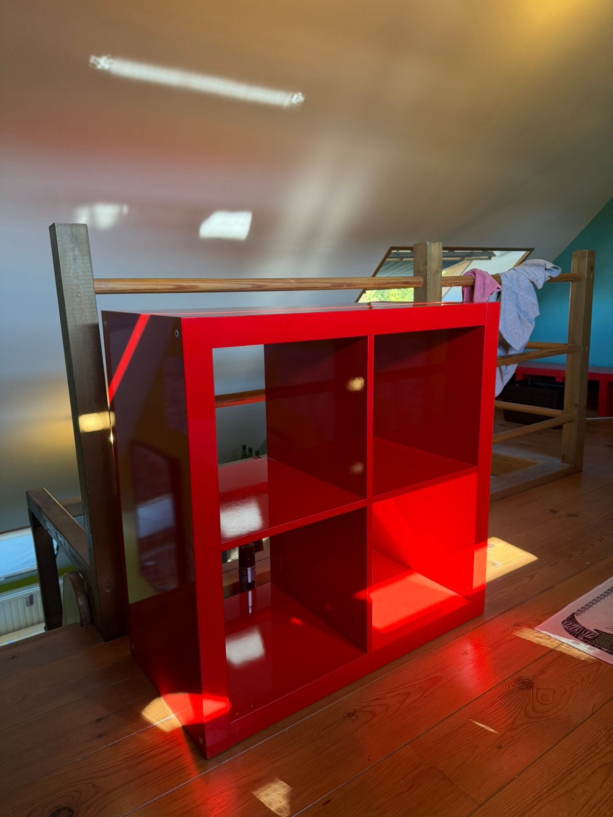 IKEA Kallax / Expedit vakkenkast 2x2 – Hoogglans Rood, Maison & Meubles, Enlèvement, Utilisé