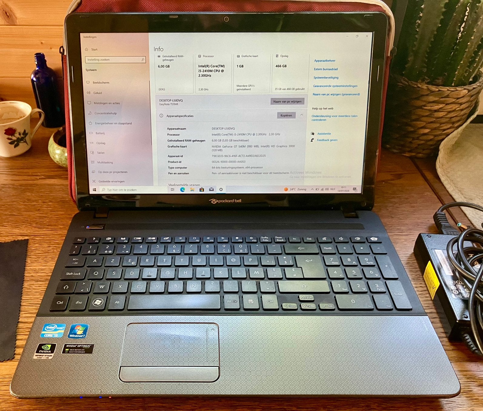 Packard Bell 15.6" | Intel i5 | 6GB | GeForce GT 540M, Computers en Software, Windows Laptops, Ophalen, Gebruikt, 2 tot 3 Ghz