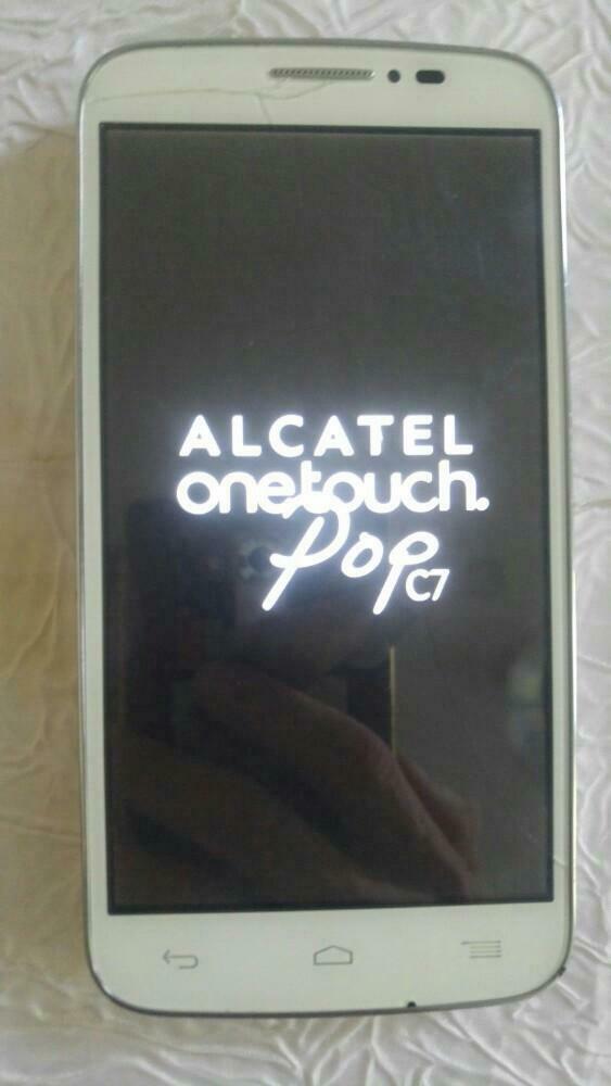 Gsm telefoon alcatel onetouch pop c7 7041D tactile cassé, Télécoms, Enlèvement ou Envoi, Utilisé