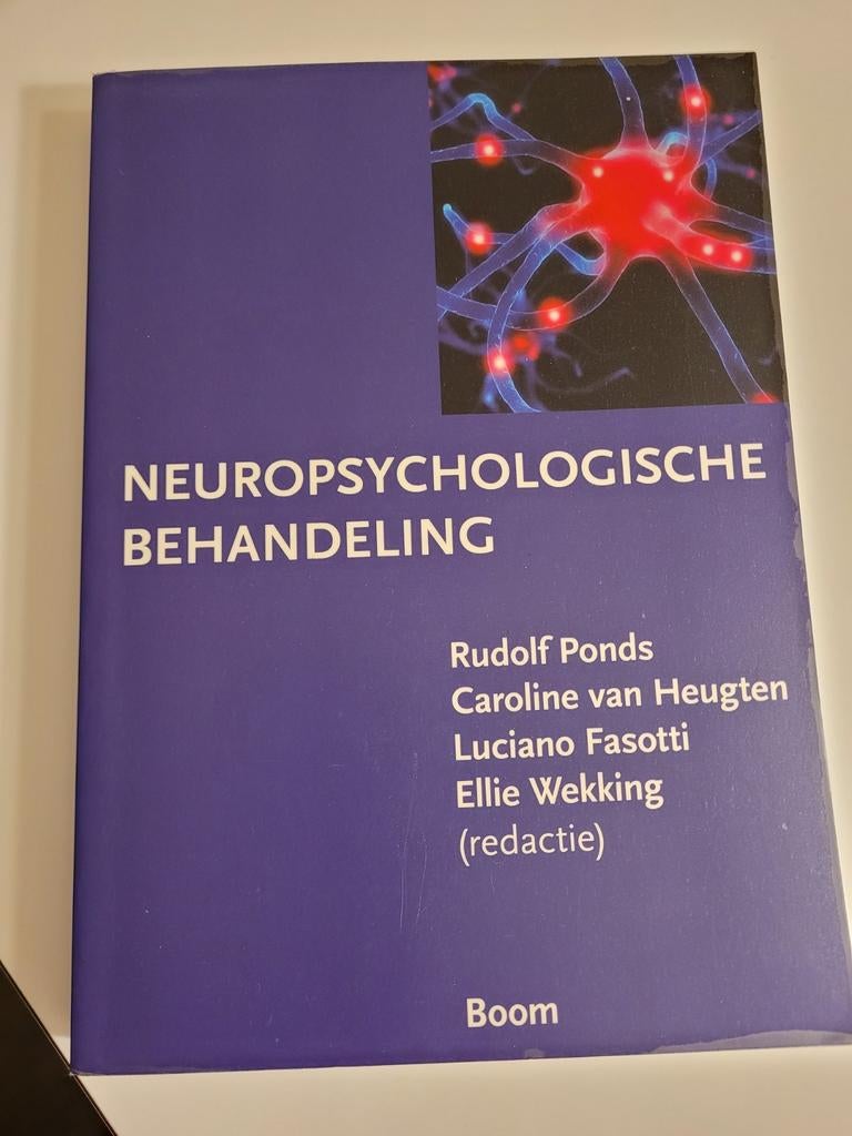 Rudolf Ponds - Neuropsychologische behandeling, Boeken, Psychologie, Ophalen of Verzenden, Zo goed als nieuw, Rudolf Ponds; Luciano Fasco; Caroline van Heugten