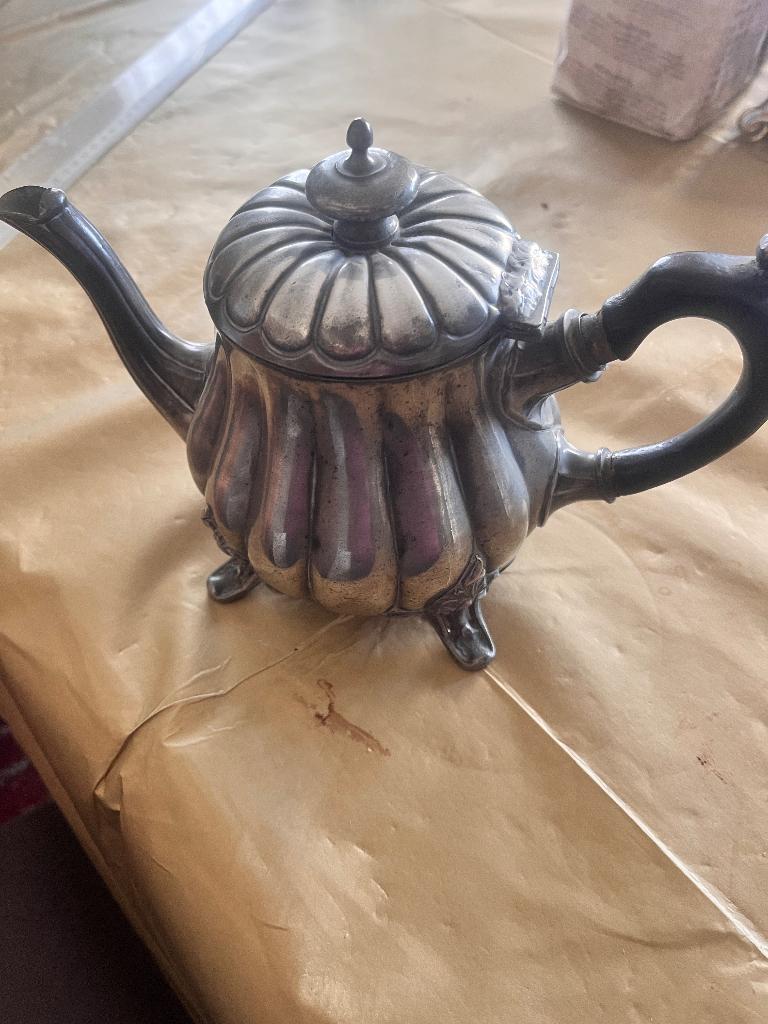 Cafetière ancienne anglaise, Antiek en Kunst, Antiek | Tin, Ophalen