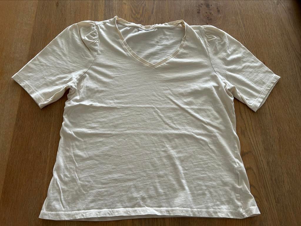 Ecru t-shirt Sora JBC maat M, Kleding | Dames, T-shirts, Maat 38/40 (M), Ophalen of Verzenden, Zo goed als nieuw, Korte mouw