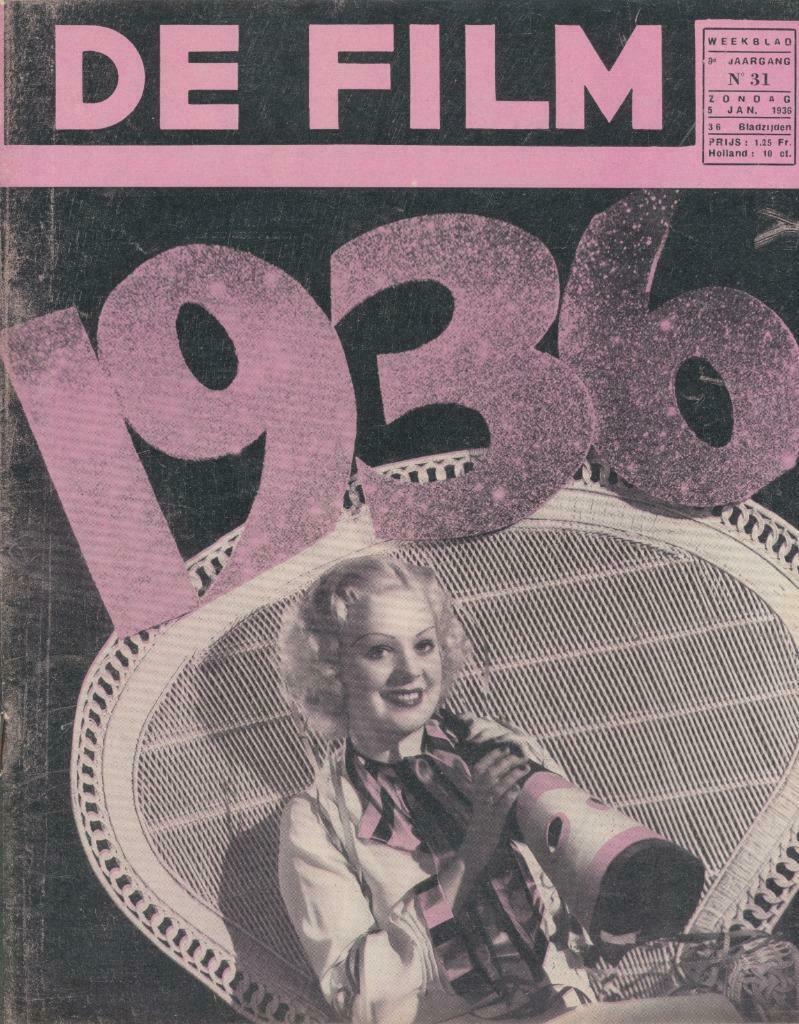 De Film (weekblad, jaargang 9, n° 31, 1936, Patria), Ophalen of Verzenden