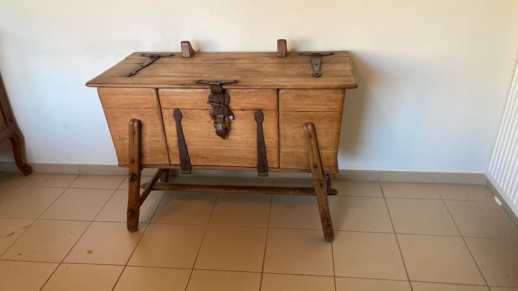 Antieken wijn/ barkast eik, Huis en Inrichting, Met deur(en), Gebruikt, 100 tot 150 cm, Eikenhout