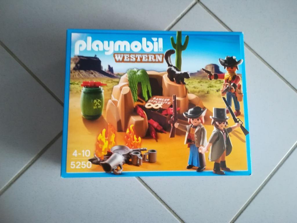PLAYMOBIL REF 5250 BANDIETEN MET SCHUILPLAATS, Ophalen, Gebruikt, Complete set