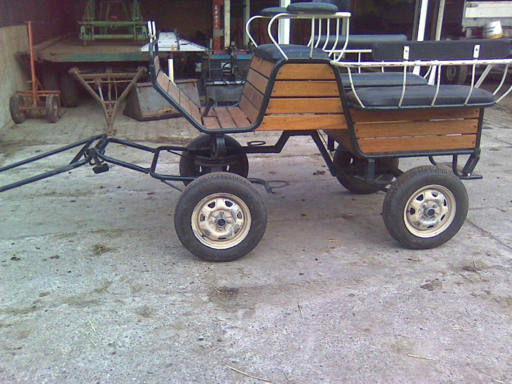 Nette recreatie menwagen menkar met rem, Dieren en Toebehoren, Rijtuigen en Koetsen, Gebruikt, Paard of Pony