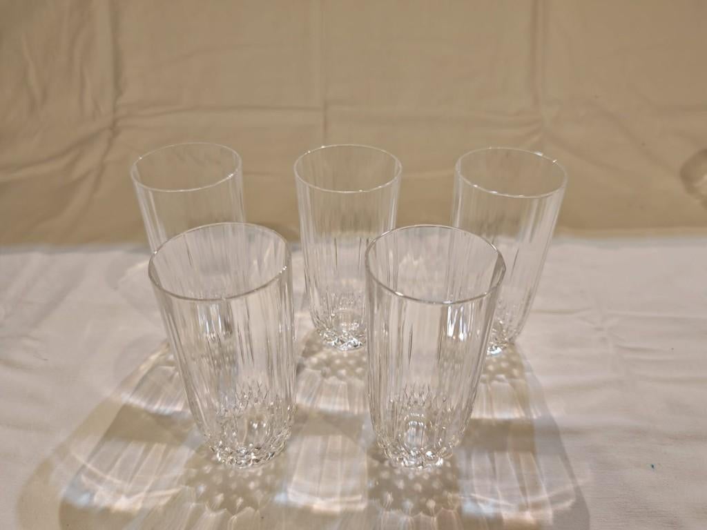 5 verres en cristals gravés val saint lambert, Enlèvement