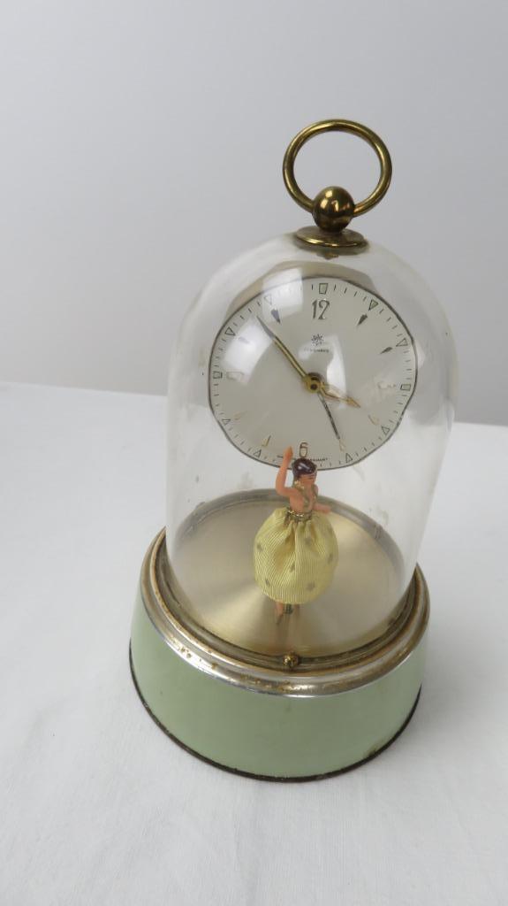 Junghans, ballerina onder stolp, 16 cm, volledig gereviseerd, Enlèvement