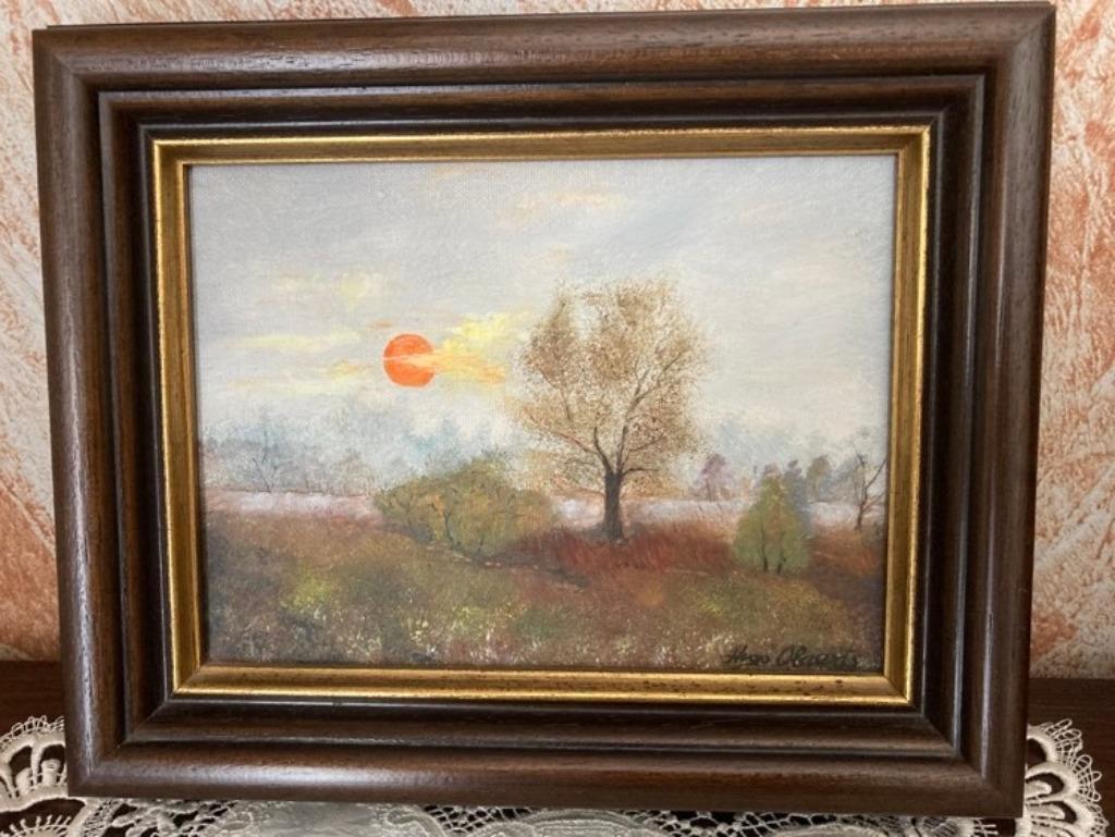 schilderij / olieverf / 32/26 cm., Ophalen of Verzenden