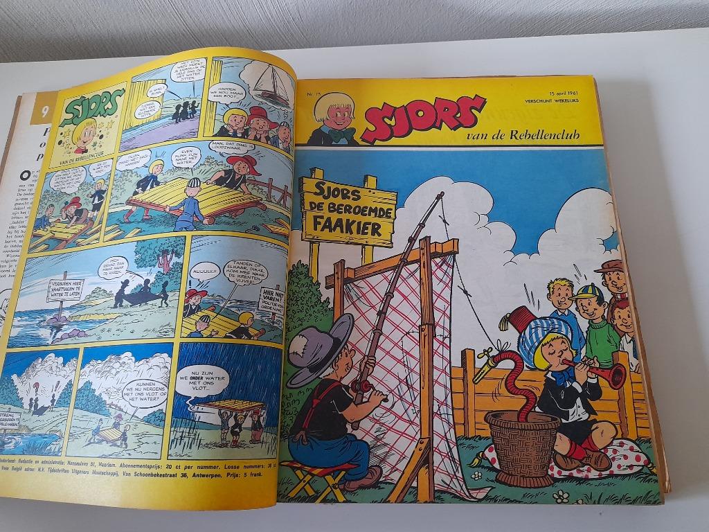 Sjors van de Rebellenclub - 2 albums reliés, 1961, Plusieurs BD, Enlèvement ou Envoi, Utilisé