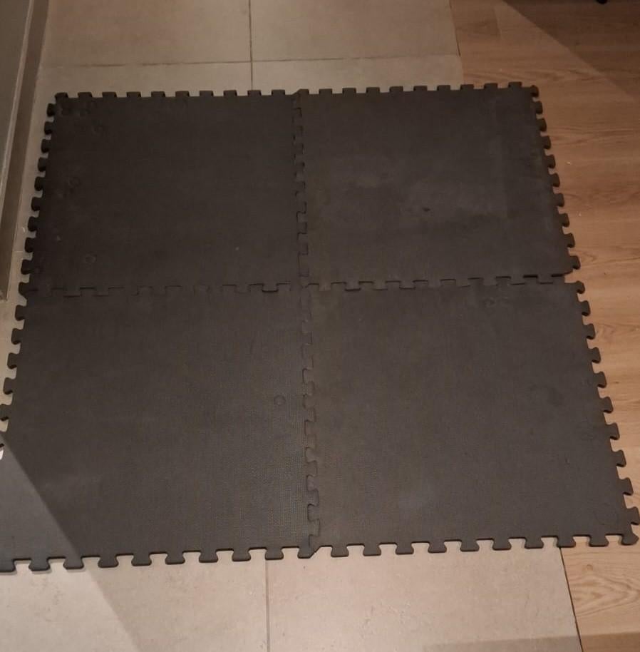 4 vloertegels 58x58, Sport en Fitness, Ophalen, Gebruikt