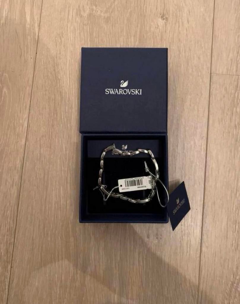 Armband Swarovski, Enlèvement ou Envoi, Comme neuf, Argent