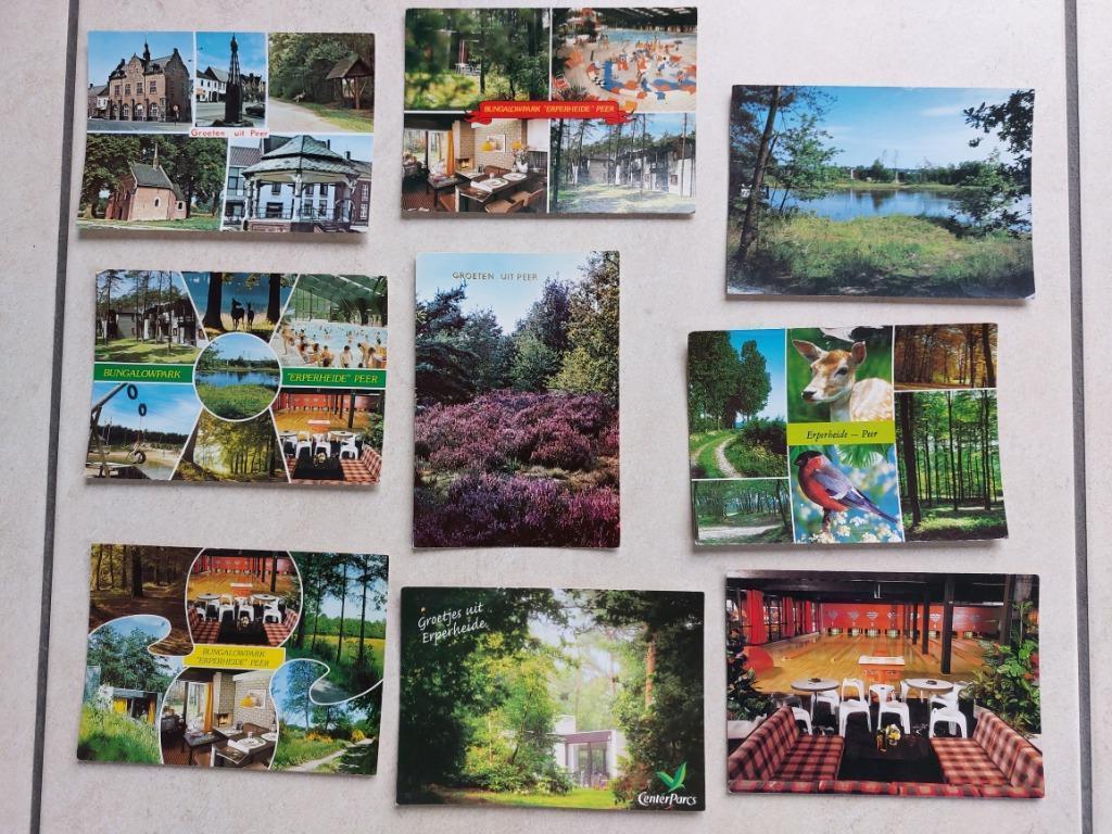 lot van 9 postkaarten van Peer, Verzenden