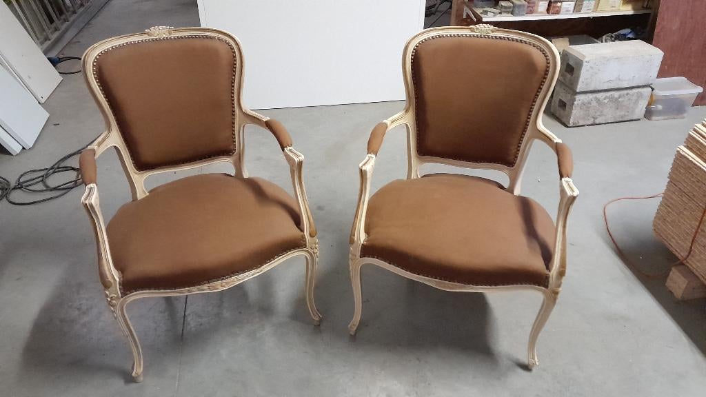 2 zeteltjes Louis XV, Enlèvement, Utilisé, Deux, Brun