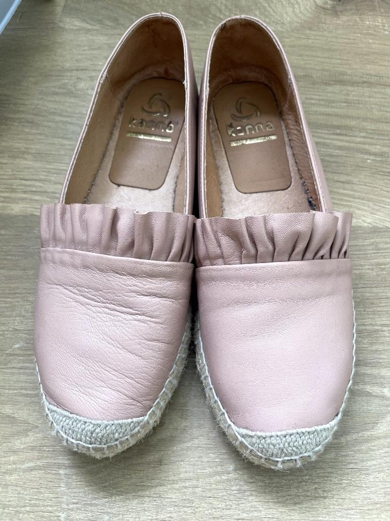 KANNA espadrilles leder, Espadrilles, Ophalen of Verzenden, Gedragen, Kanna