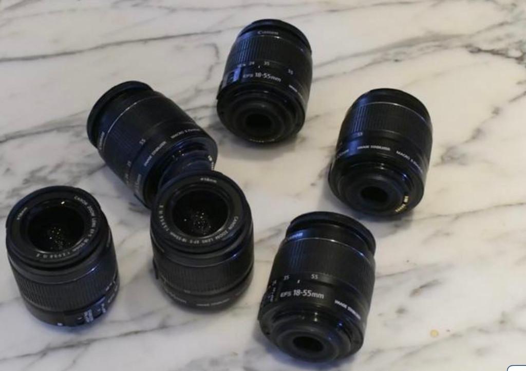 Canon 18-55 mm/f/3.5-5 ; 6 EF-S IS II 6 pièces, Enlèvement ou Envoi, 1980 à nos jours, Lentille ou Lentilles