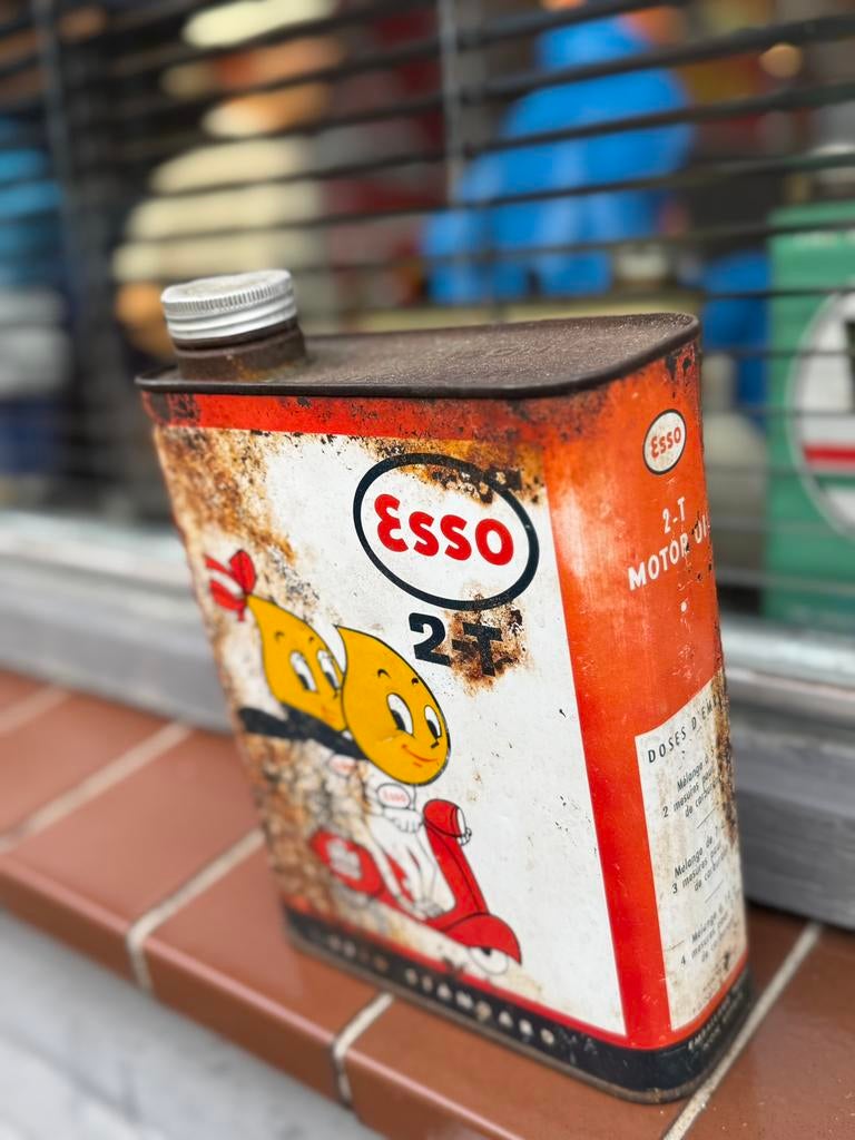 Boîte pour trottinette Esso 2 temps Vespa, Enlèvement ou Envoi, Utilisé, Ustensile