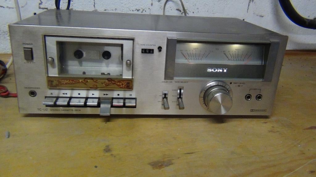 ANALOOG TAPEDECK, Ophalen, Enkel, Sony, Tape counter