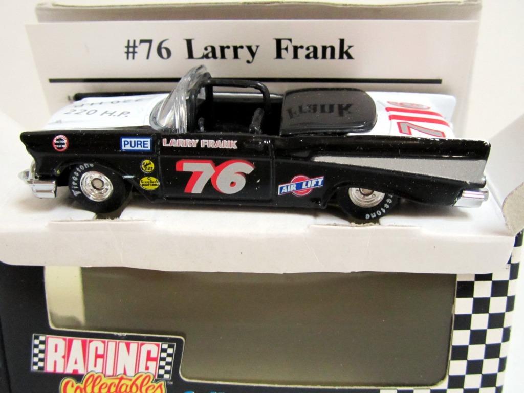 '57 Chevy Bel Air #76 Larry Frank Racing Collectables USA, Hobby & Loisirs créatifs, Voitures miniatures | Échelles Autre, Comme neuf