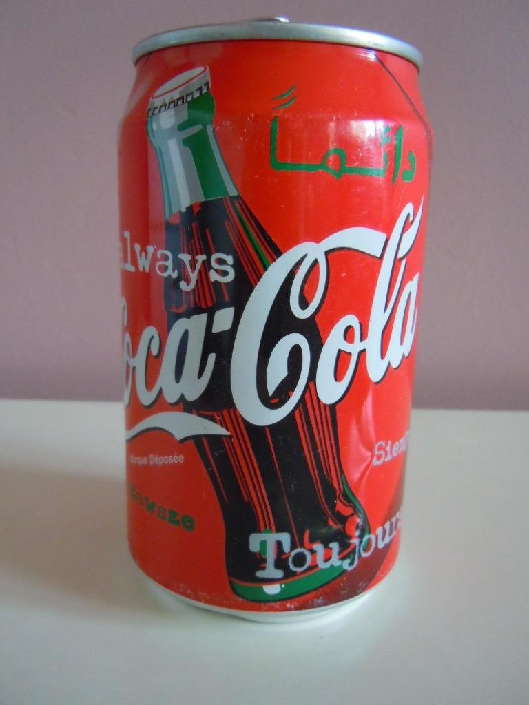 Coca-Cola leeg blikje Marokko 1999, Ophalen of Verzenden, Gebruikt, Verpakking