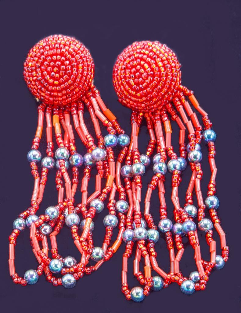 Superbes boucles d'oreilles extravagantes, Enlèvement ou Envoi, Neuf, Autres matériaux, Puces ou Clous