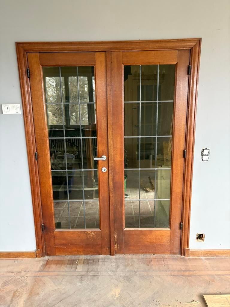 Eikenhouten binnendeuren, Ophalen, Gebruikt, Deurkozijn, 150 tot 225 cm