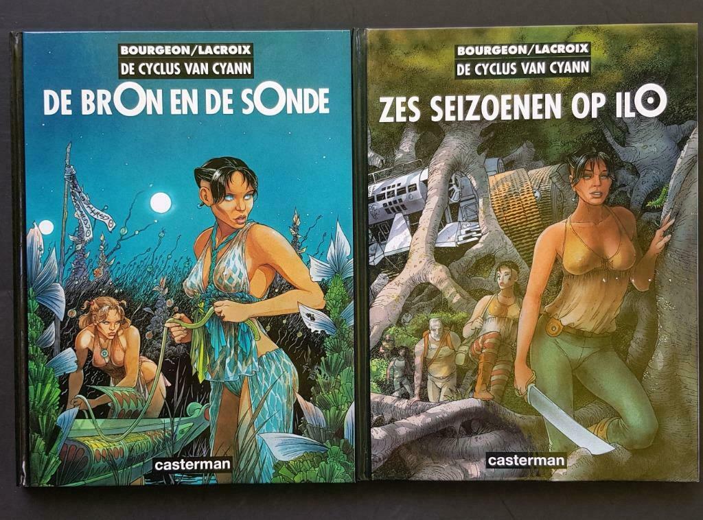 Strips Cyclus van Cyann (de) Casterman Bourgeon-Lacroix, Ophalen, Zo goed als nieuw, Bourgeon-Lacroix, Meerdere stripboeken