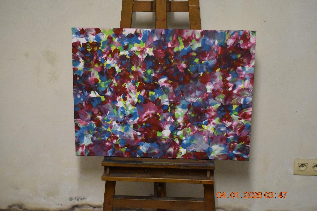 Serie nr. 93 over abstracte schilderijen, door joky kamo, Antiek en Kunst, Ophalen, Olieverf, Abstract