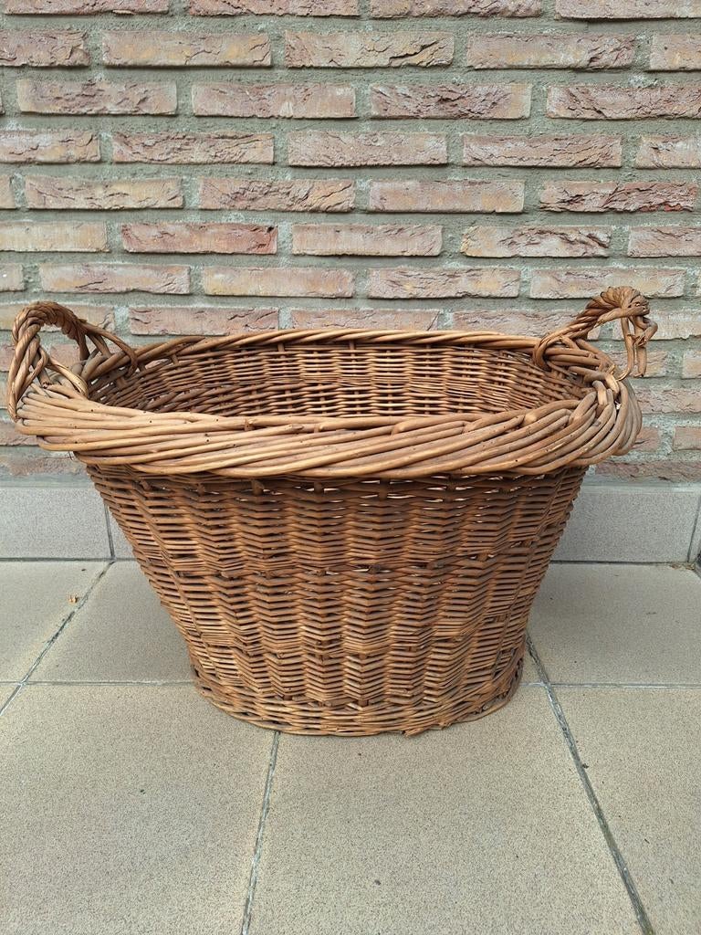 Grote rieten mand, Enlèvement, Utilisé, Panier