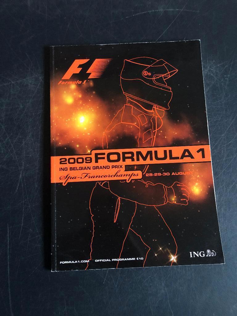 programme 2009 GP F1 België circuit Spa Francorchamps, Enlèvement ou Envoi