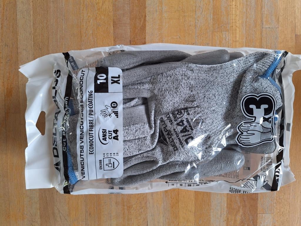 Gants anti-coupure DeltaplusVenicut D08G3 - lot de 3 paires, Bricolage & Construction, Vêtements de sécurité, Neuf, Enlèvement ou Envoi