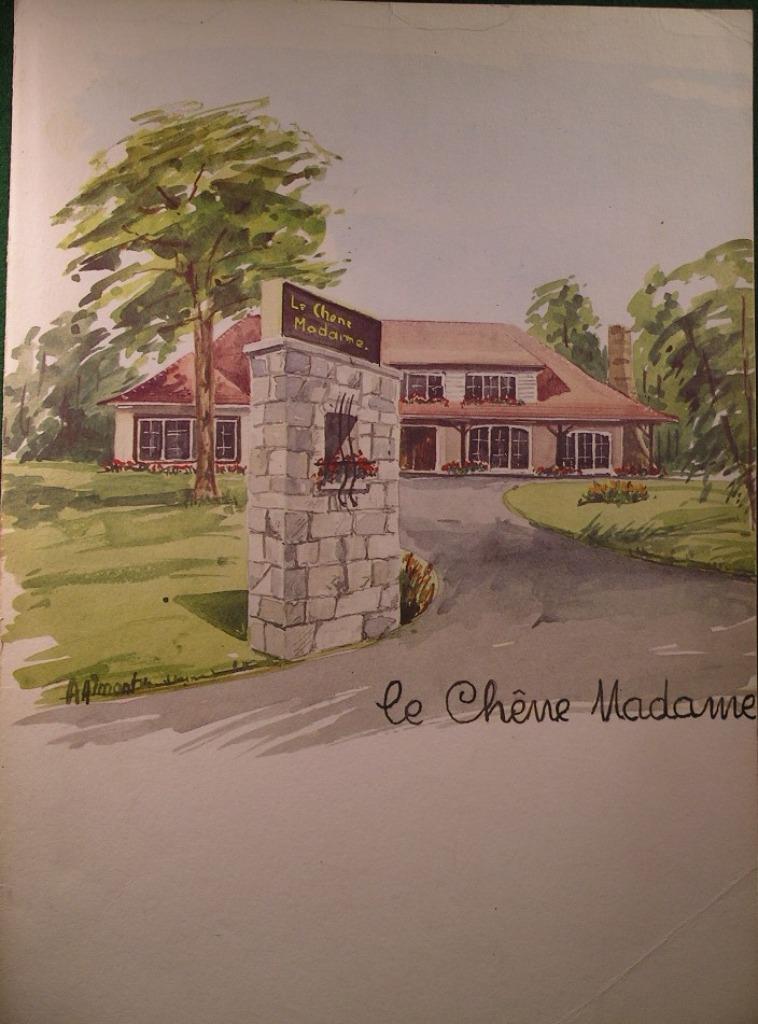 VINTAGE/RESTAURANT"LE CHENE MADAME"ANNEES '80, Enlèvement ou Envoi, Utilisé, Autres types
