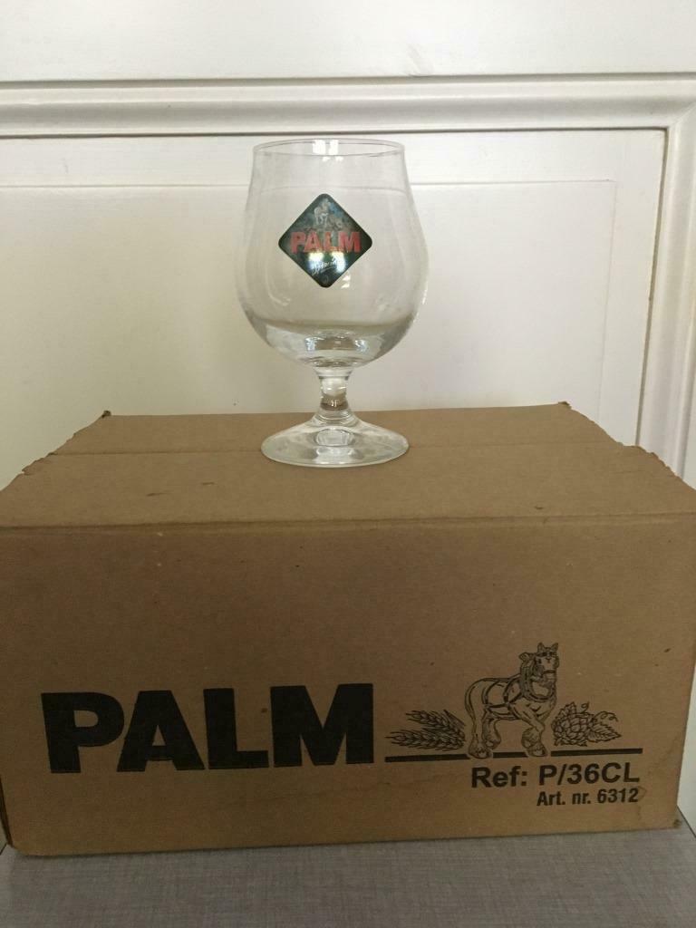 PALM bierglazen - 5 stuks, Ophalen, Zo goed als nieuw, Glas of Glazen, Palm
