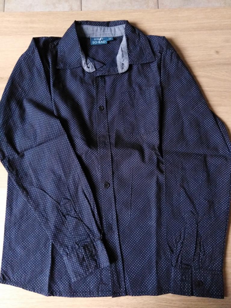 Hemdje maat 140, perfecte staat!, Garçon, Enlèvement ou Envoi, Knot so bad, Chemise ou Chemisier