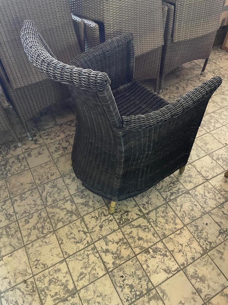Set van 4 zeer degelijke wicker stoelen, Ophalen, Zo goed als nieuw, Wicker