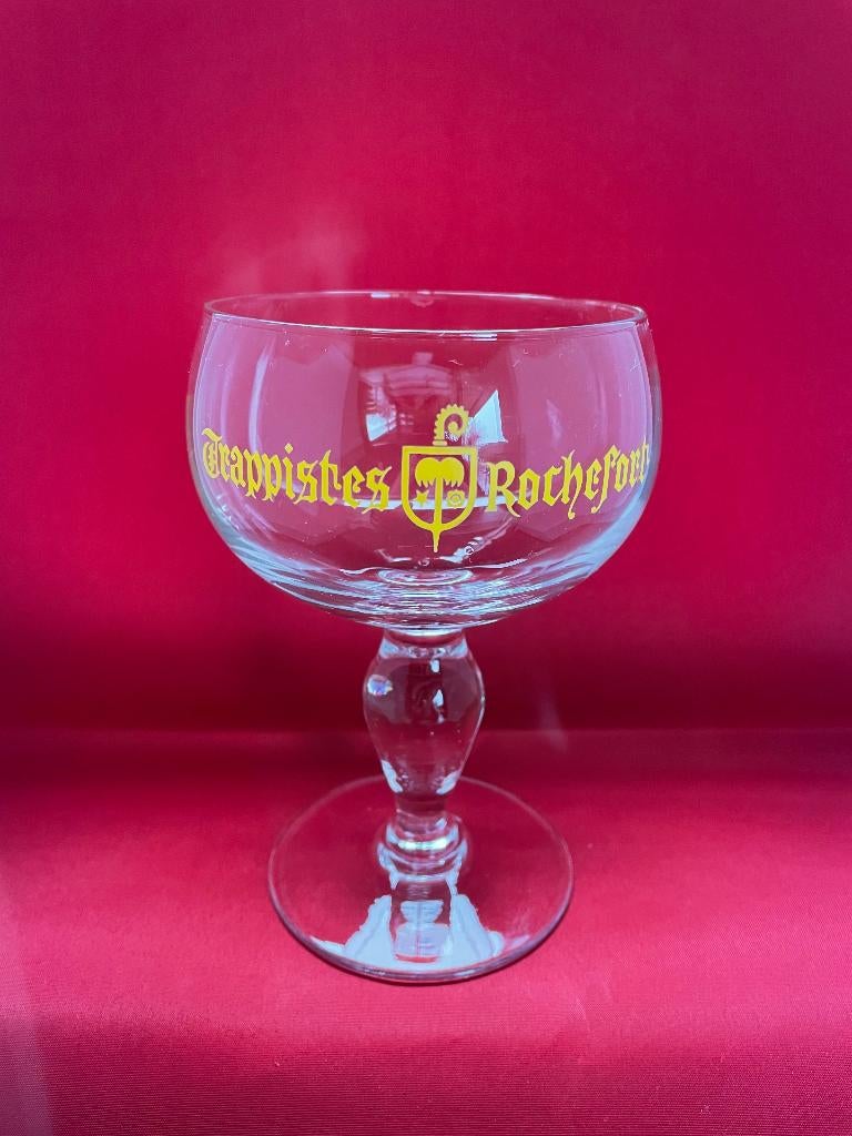 bierglas Trappistes Rochefort, Verzamelen, Biermerken, Ophalen of Verzenden, Gebruikt, Glas of Glazen, Overige merken