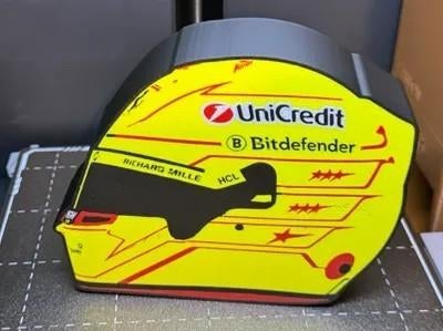 Helm F1 Lewis Hamilton lamp incl. Led verlichting nu €39,95., Enlèvement ou Envoi, Neuf, Table lumineuse ou lampe (néon)