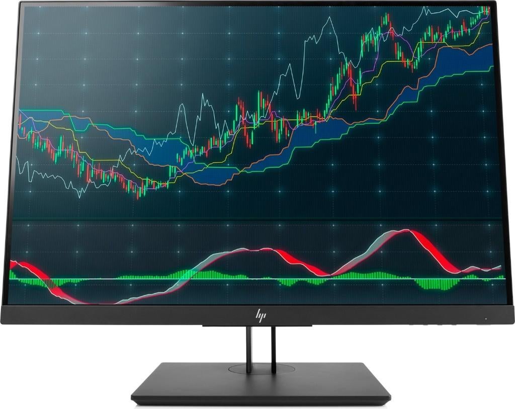4x HP Z24n G2 monitor en 2x dubbele monitorarm, Ophalen, Hp, In hoogte verstelbaar, Zo goed als nieuw